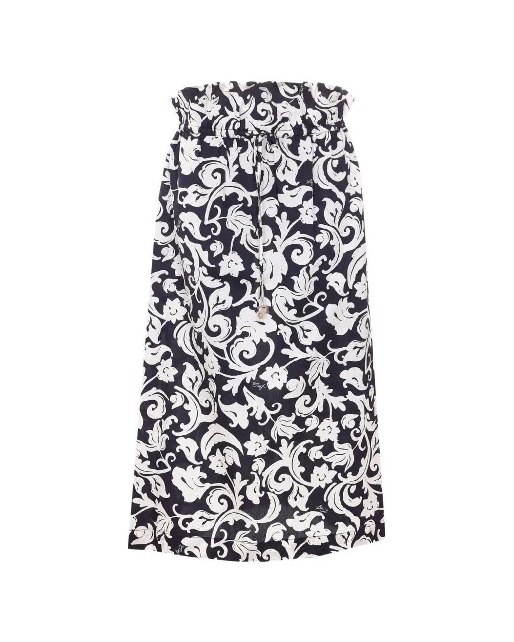 Liu Jo White Cotton Skirt