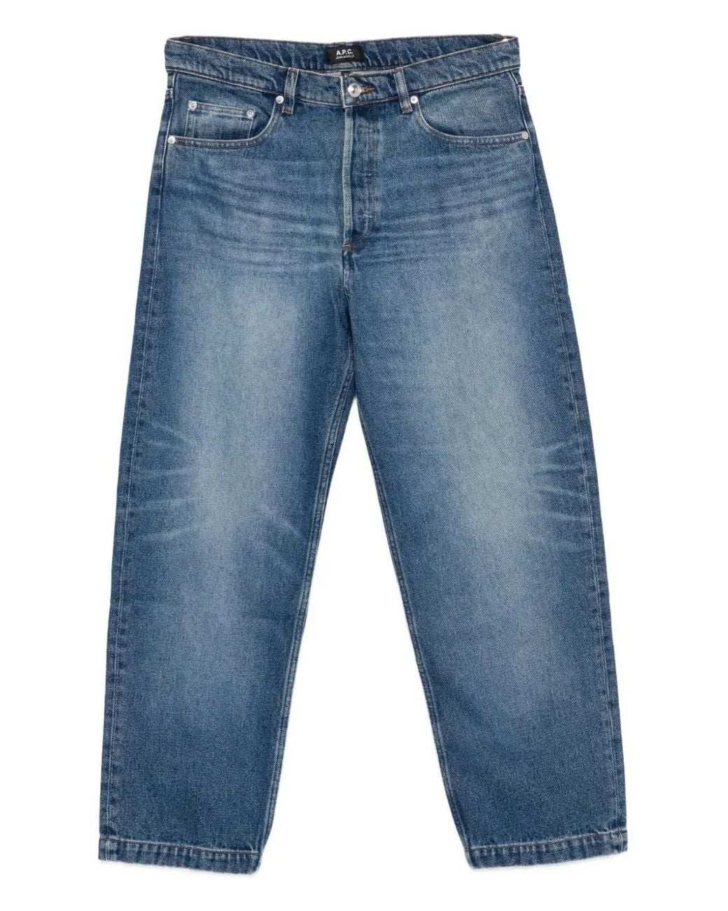 A.P.C. Straight Jeans in het Blue