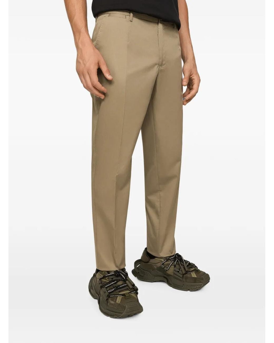 Dolce & Gabbana Natural Tailored Trousers for men