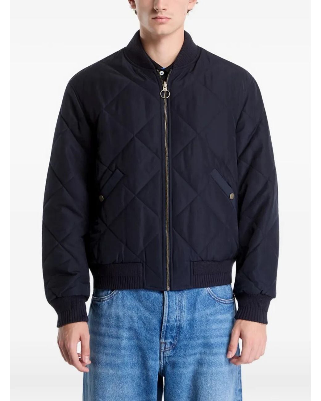 Chaqueta Acolchada Reversible Gant de hombre de color Blue