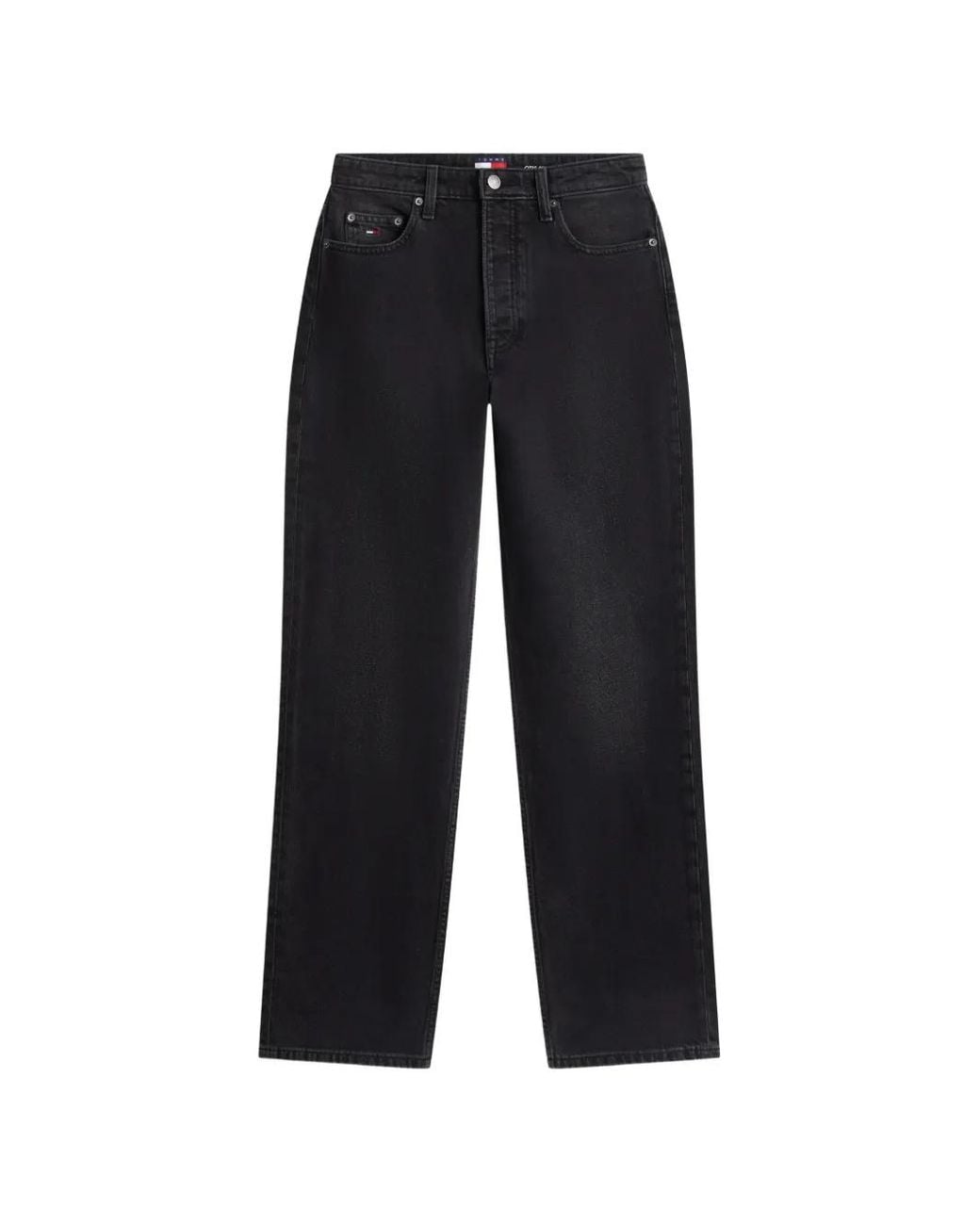 Tommy Hilfiger Blue Jean À Effet Délavé Et Patch Logo