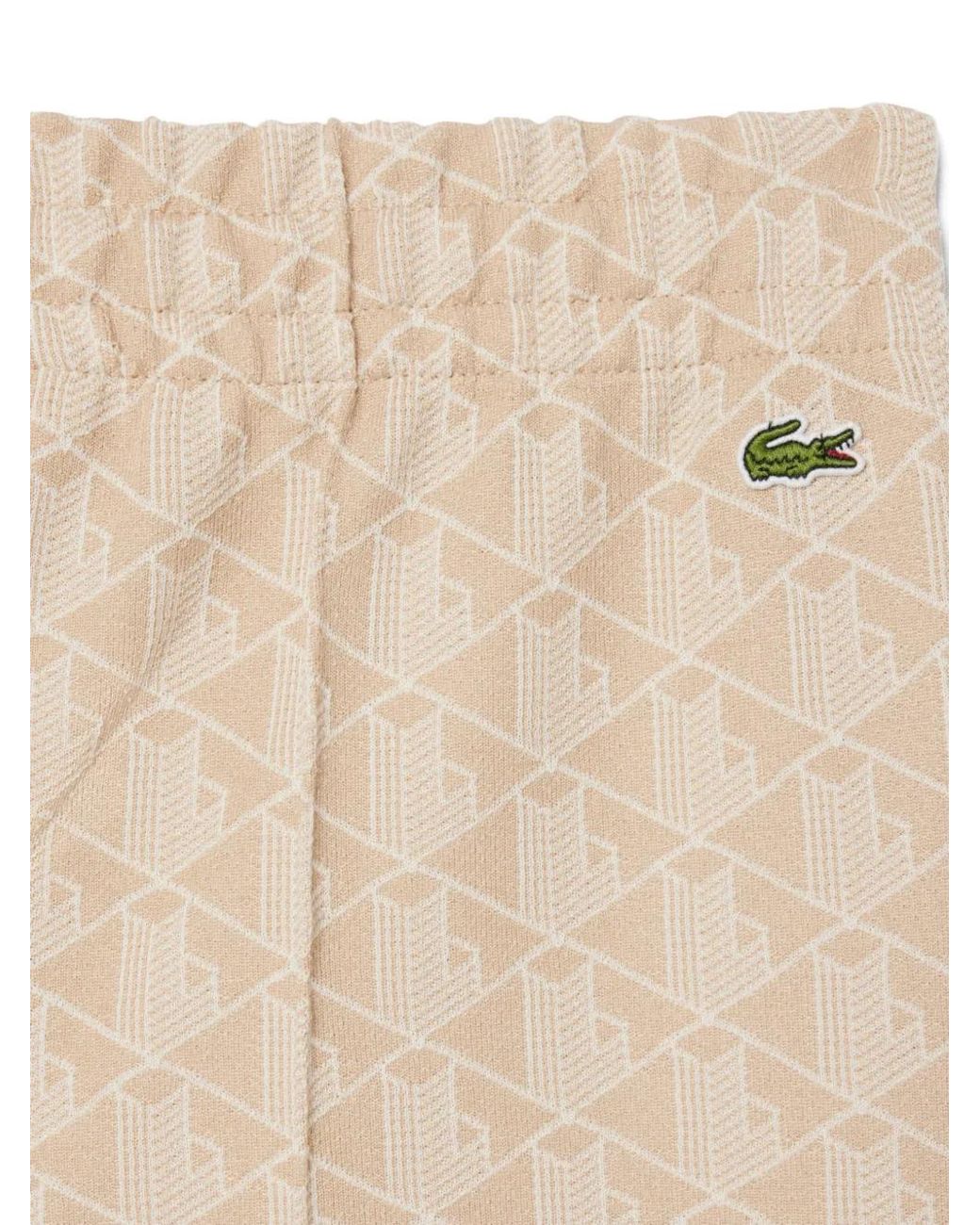 Lacoste Trainingsbroek Met Monogram in het Natural