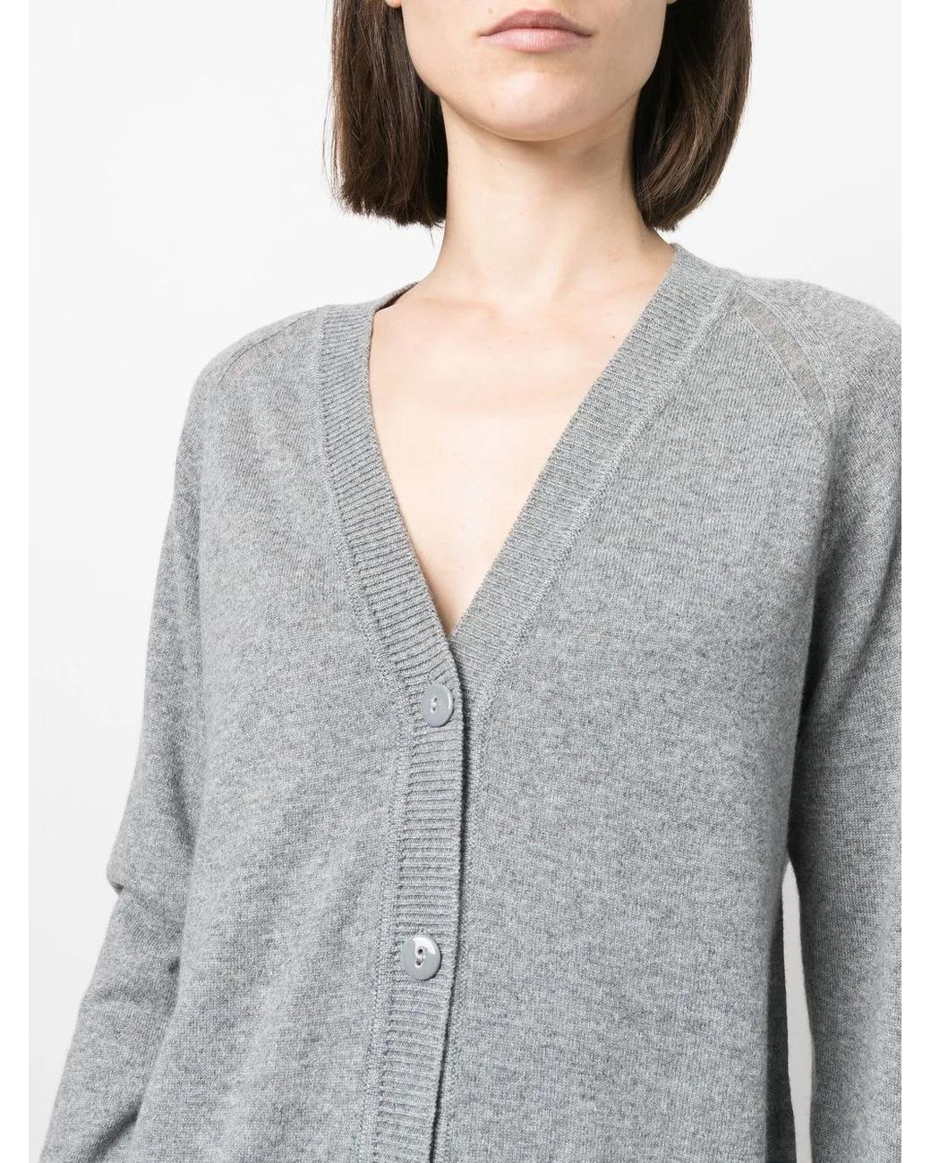 Barrie Gray V-Neck Cashmere Cardigan