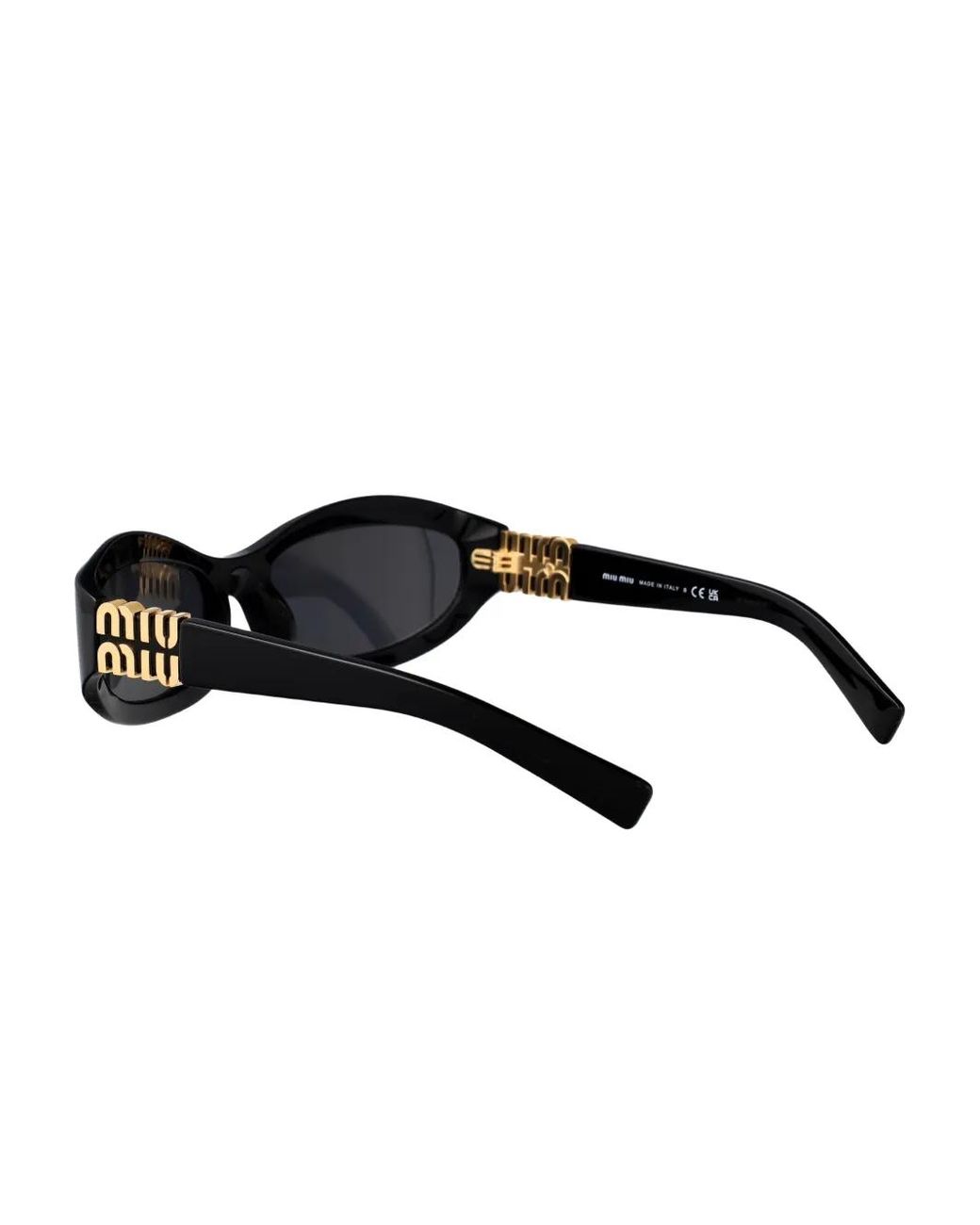 Miu Miu Black Cat-Eye Tinted Sunglasses