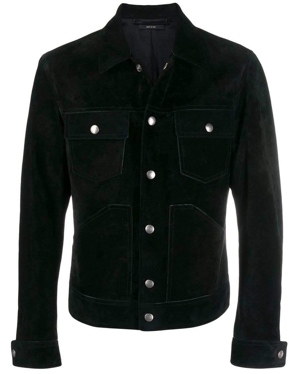tom-ford-suede-button-front-jacket-in-black-for-men-lyst
