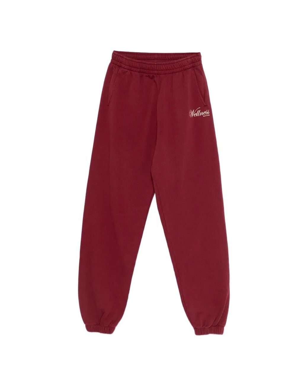 Sporty & Rich Red Soho Logo Track Pants