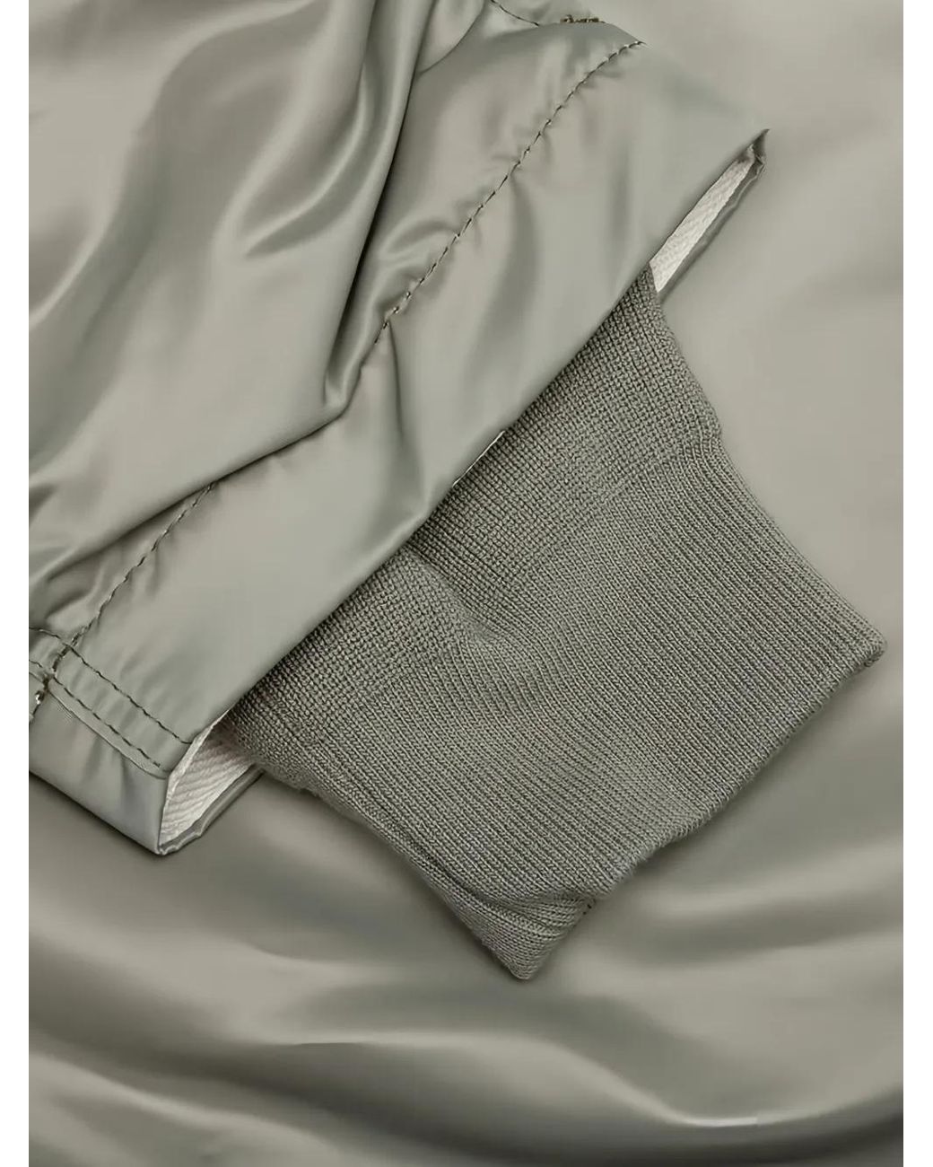 Sacai Gray Pocketed Bomber Jacket for men