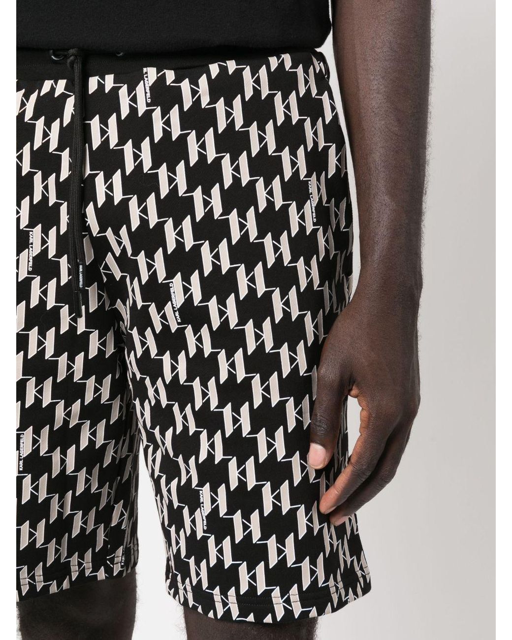 Karl Lagerfeld Zwembroek Met Geometrische Print in het Zwart voor heren |  Lyst NL