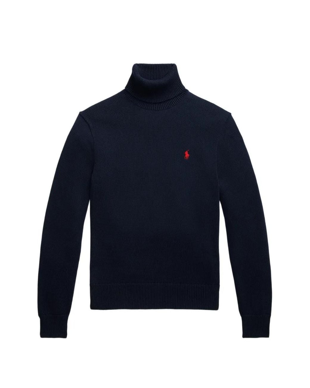 Polo Ralph Lauren Blue Roll-Neck Sweater for men