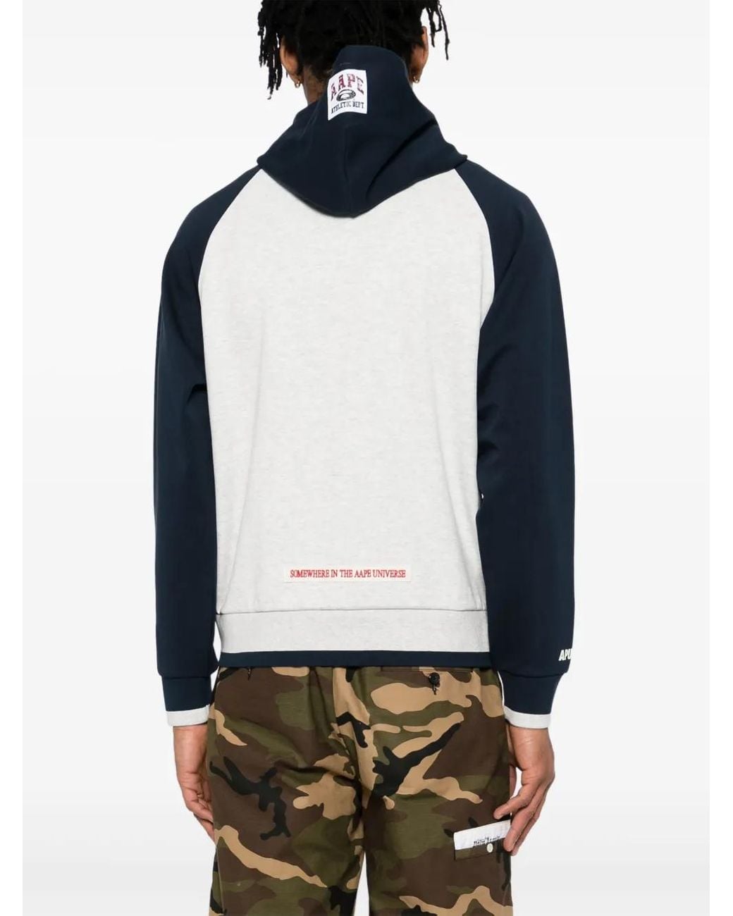 Aape By A Bathing Ape Blue Patched Jacket for men
