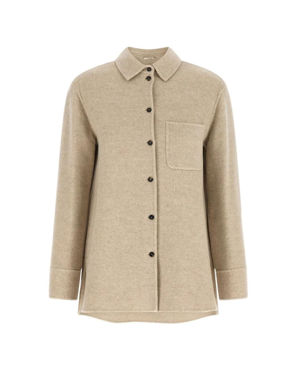 Max Mara Natural Cobalto Shirt Jacket