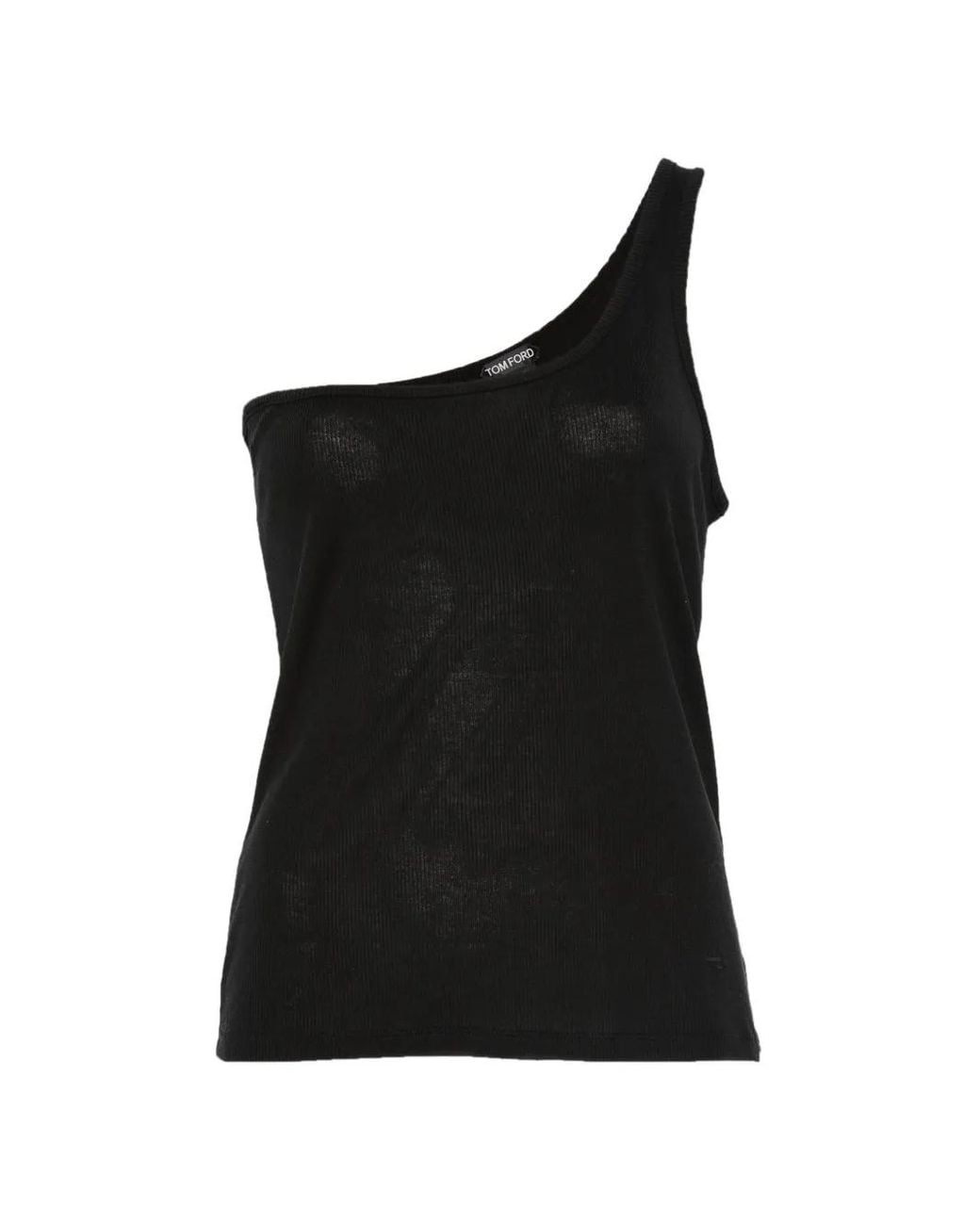 Top De Canalé Con Hombro Descubierto Tom Ford de color Black