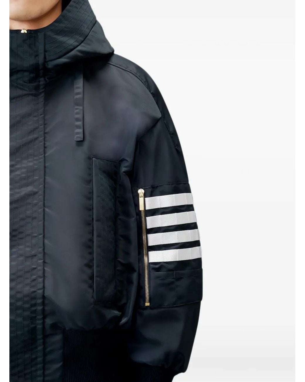 Thom Browne Blue Veste -Barflight En Sergé Technique for men