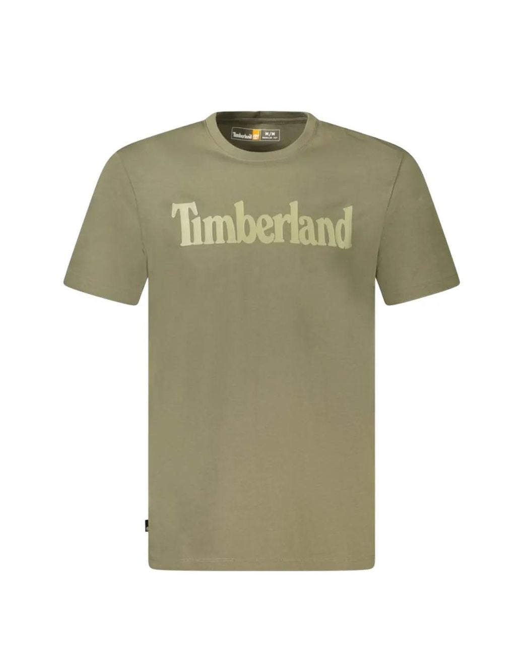 Timberland Green Logo-Print T-Shirt for men