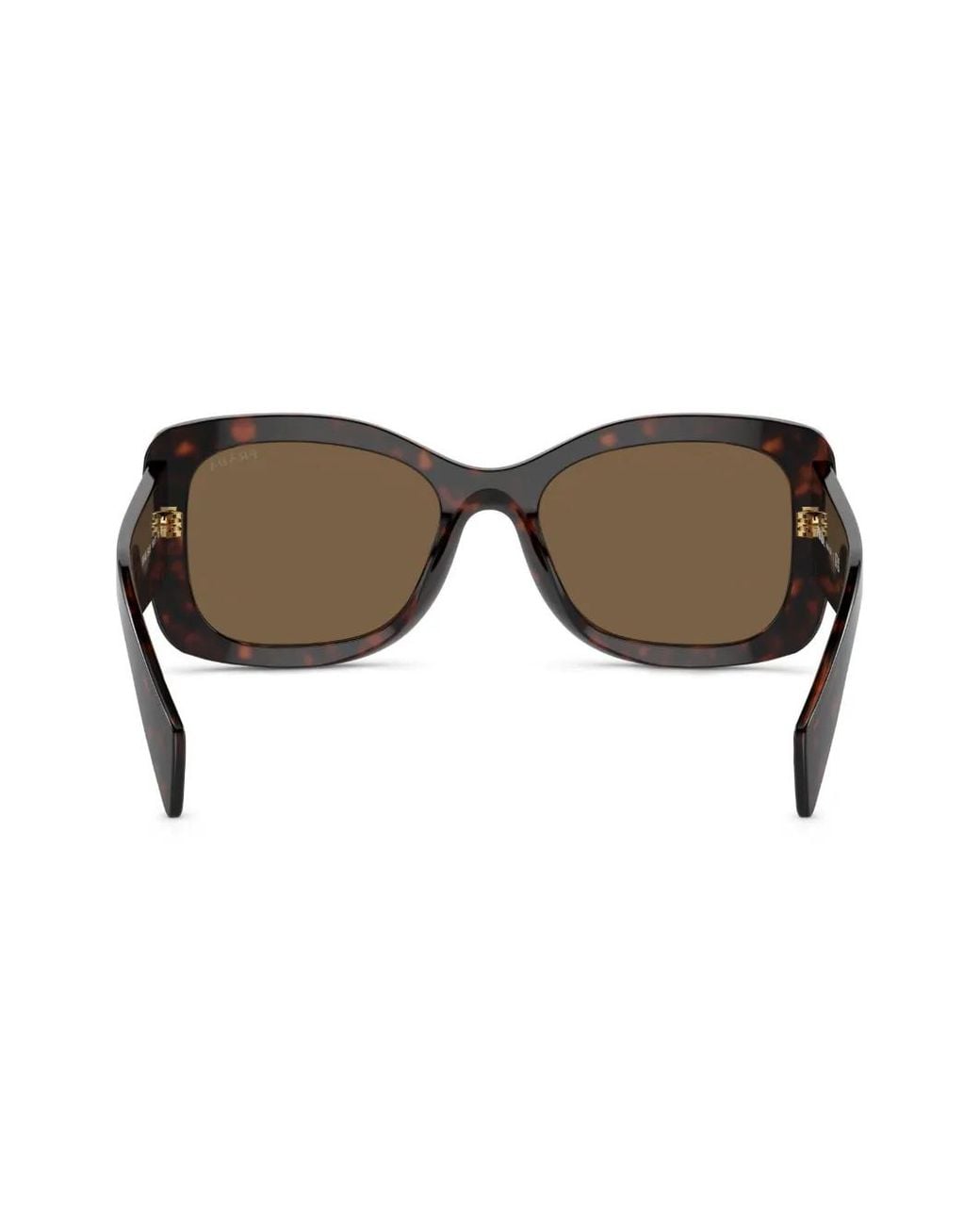 Prada Brown Prada Pr A08S Oversize Frame Sunglasses