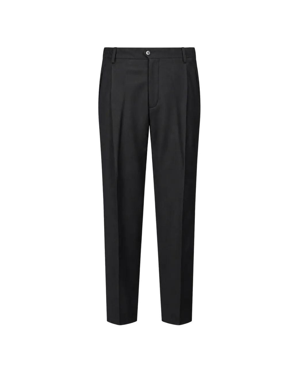 Briglia 1949 Black Pressed-Crease Tailored Trousers for men