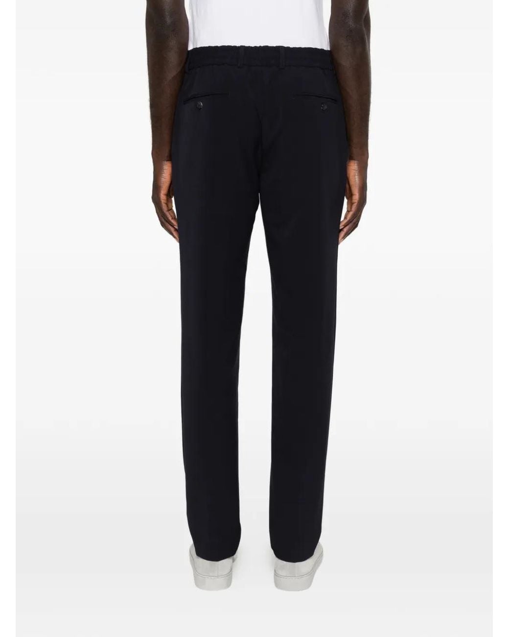 Karl Lagerfeld Black Pace Drawstring Trousers for men