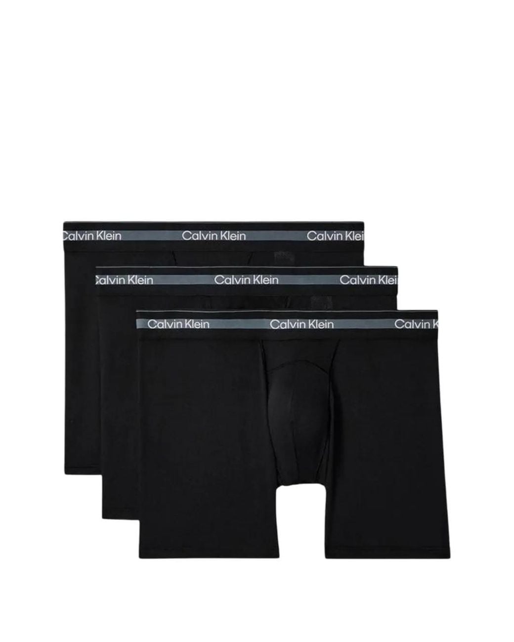 Calvin Klein Black Logo-Waistband Boxers (Set Of Three) for men