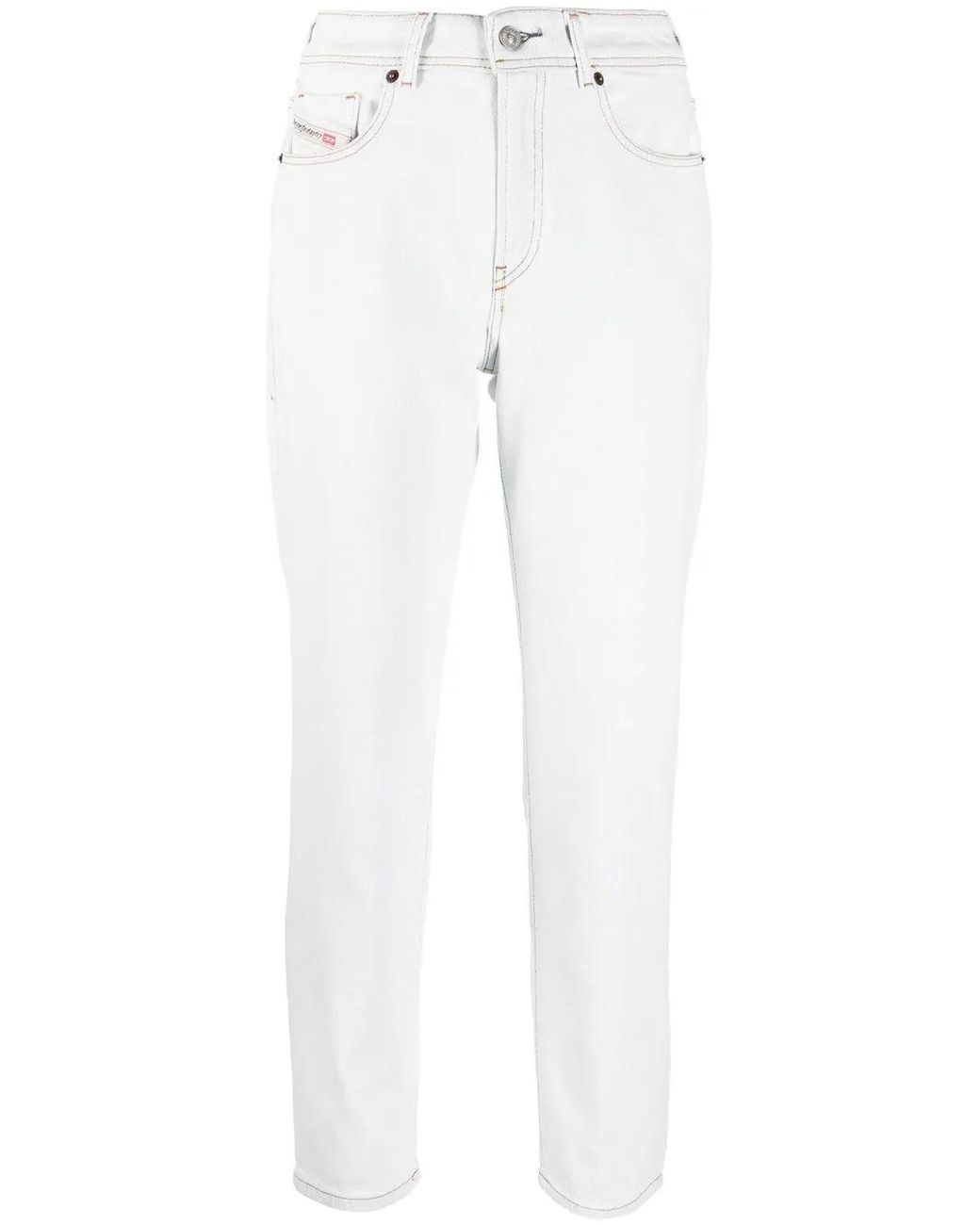 DIESEL White 2004 Tapered Jeans