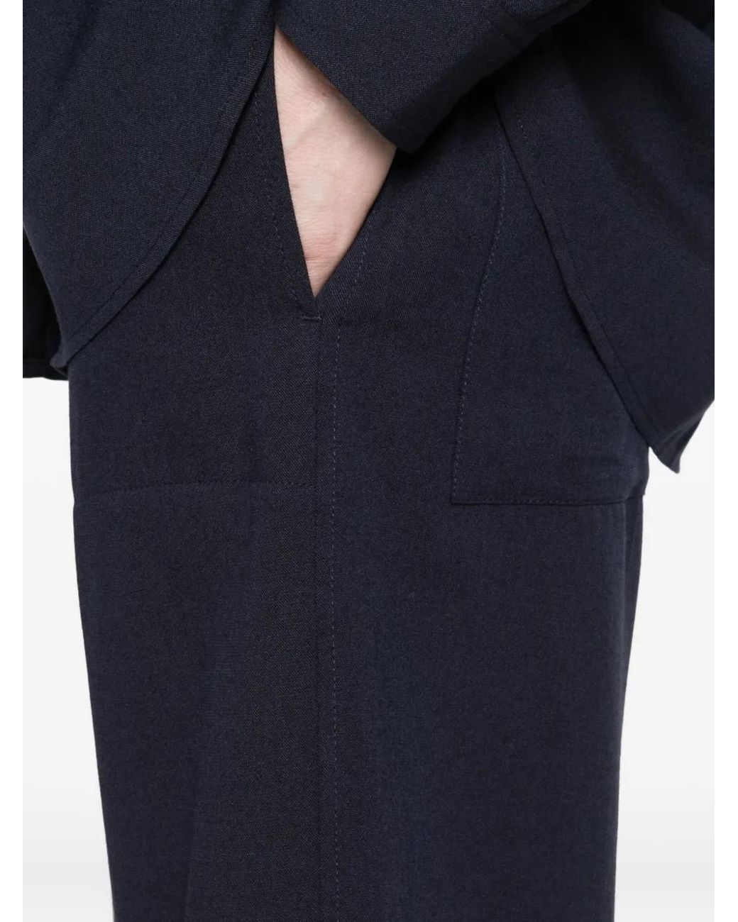 Totême Blue Elasticated-Waist Trousers