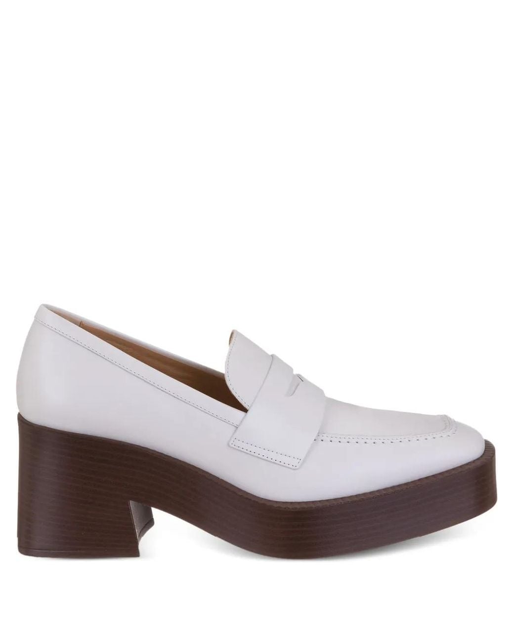Tod's Brown 75Mm Leather Loafers