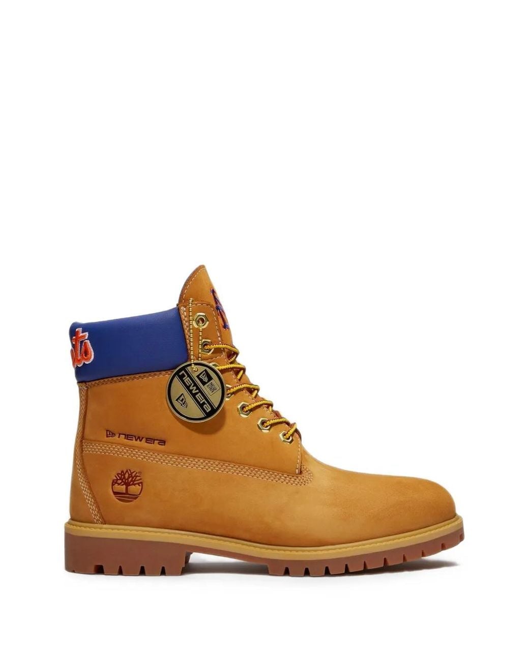 Timberland Brown X New Era X Mlb Mets Waterproof Hiking Boots for men