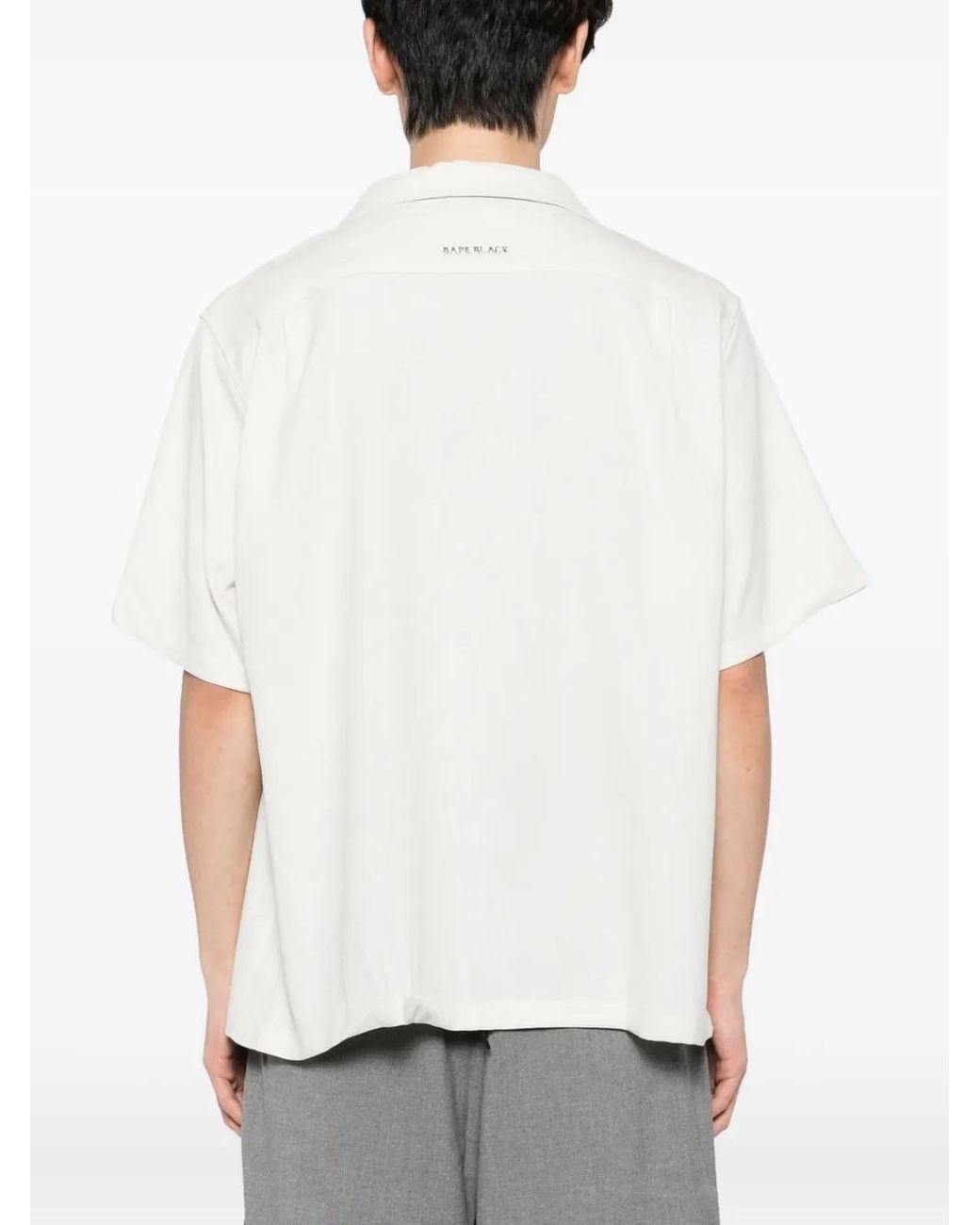 A Bathing Ape White Stud-Embellished Shirt for men