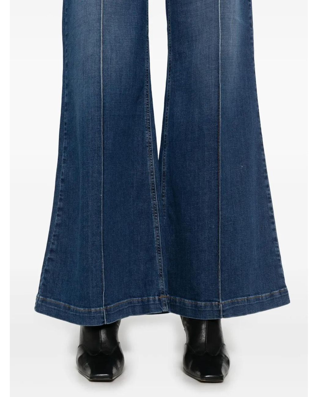 Twinset Blue Wide-Leg Jeans