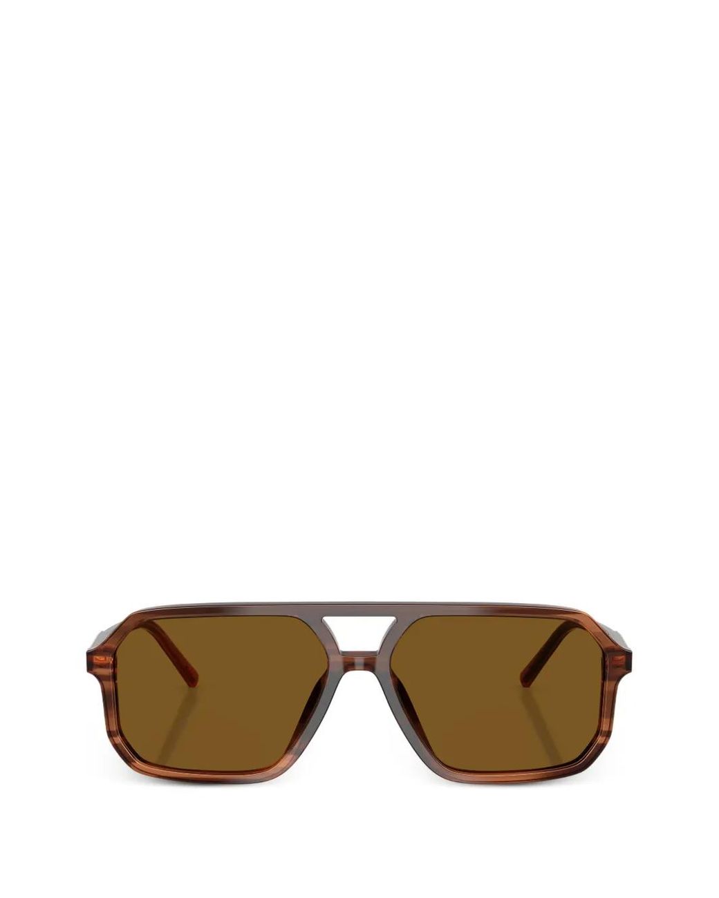Dolce & Gabbana Brown Pilot-Frame Tortoiseshell Sunglasses