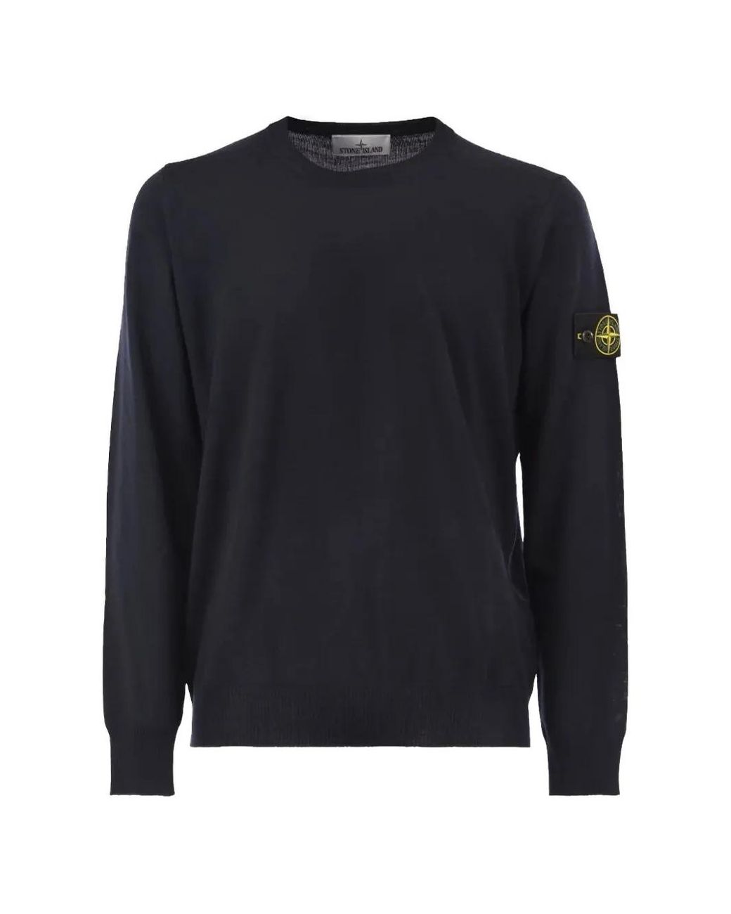 Stone Island Blue 5100071 Light Pure Rws Wool Sweater for men
