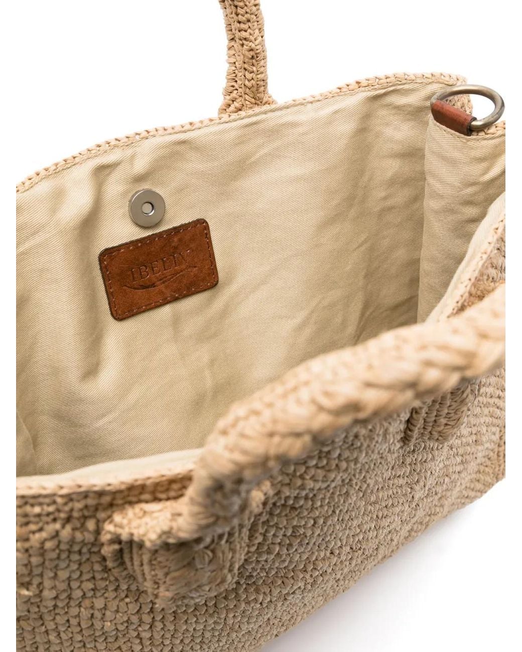 IBELIV Natural Rary Woven Tote Bag
