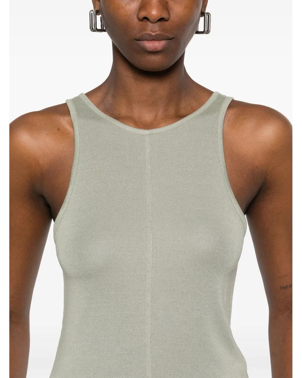 Thom Krom Natural Fine-Ribbed Tank Top