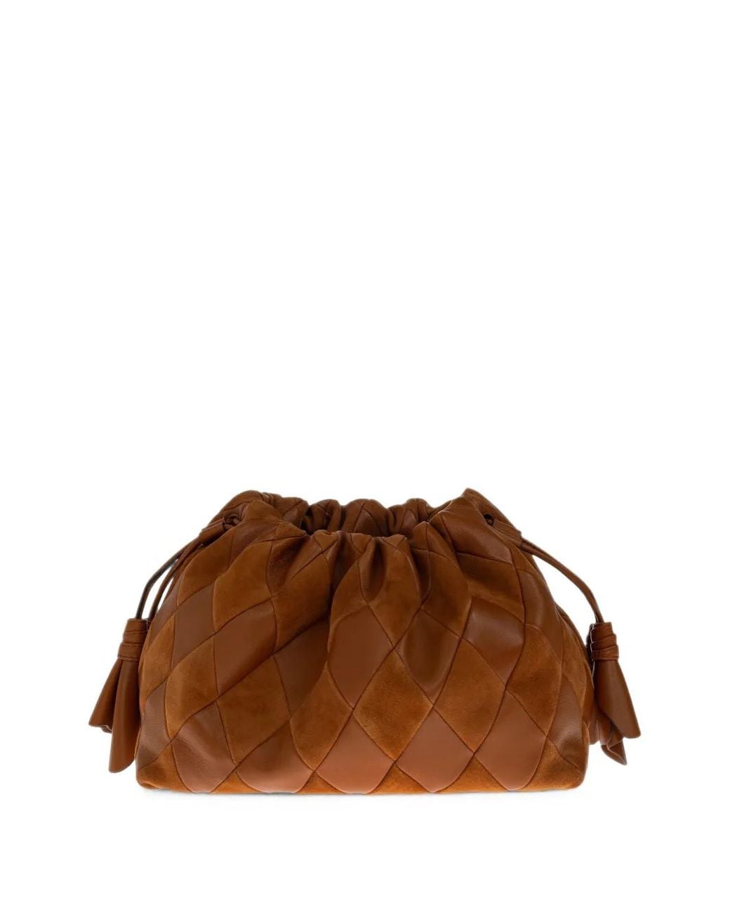Zimmermann Brown Medium Cloud 91 Patchwork Clutch Bag