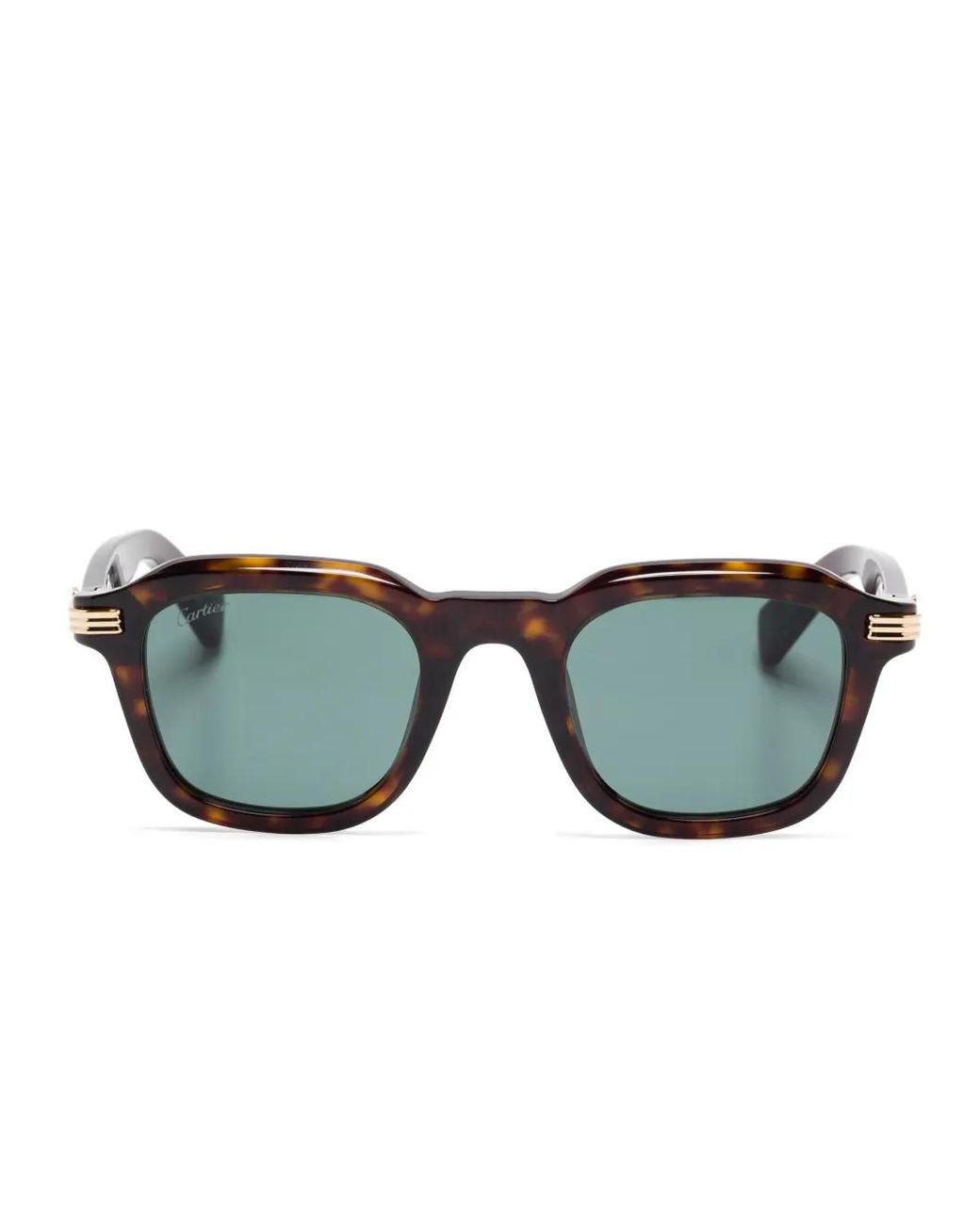 Cartier Brown Square-Frame Sunglasses