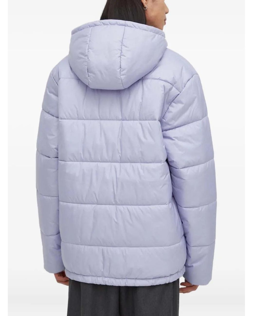 Vans Blue Old Skool Hooded Quilted Jacket for men