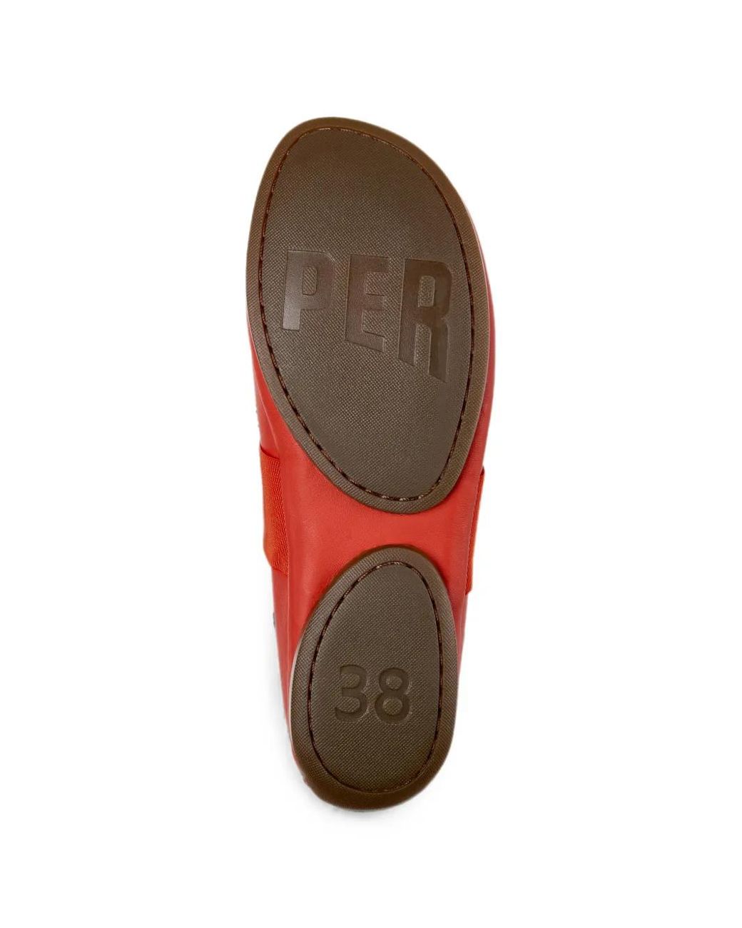 Camper Red Ballerines Right Nina En Cuir