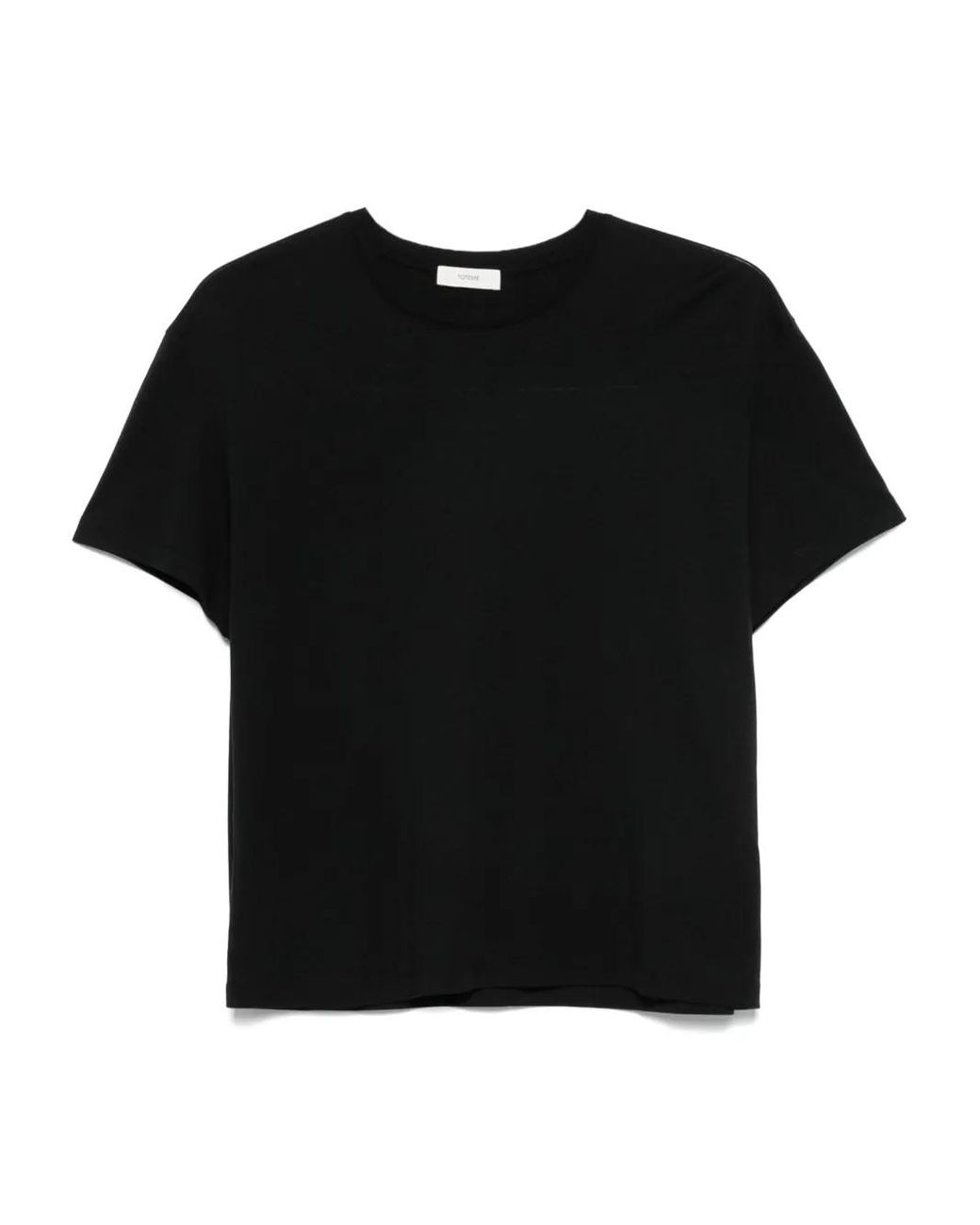 Totême Black Cotton Blend T-Shirt