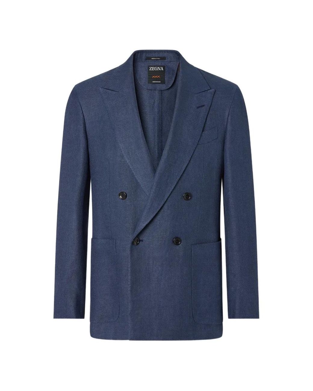 Zegna Blue Dark Coat for men