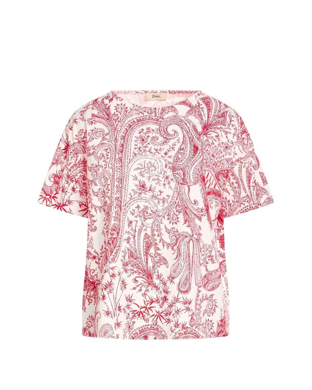 Herno Pink Paisley-Print T-Shirt