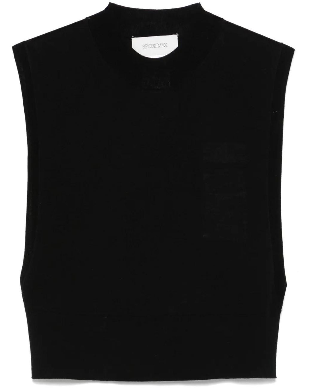 Sportmax Black Quatto Top