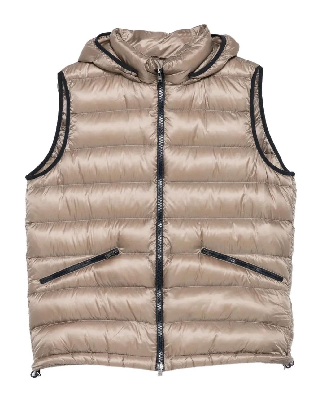 Herno Natural Piumino Smanicato Con Cappuccio Sta for men