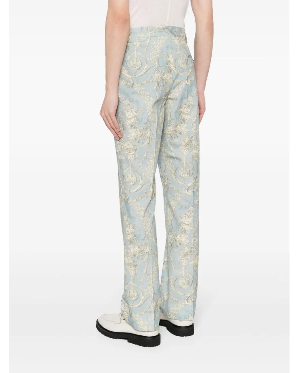 Vivienne Westwood Gray Sang Toile De Jouy-Print Trousers for men