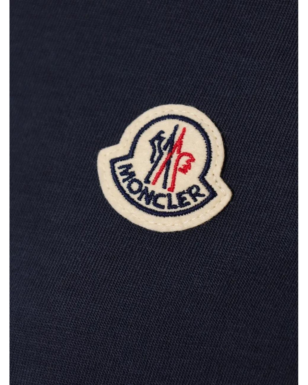 Moncler Blue Logo Patch Cotton T-Shirt (Pack Of Three)