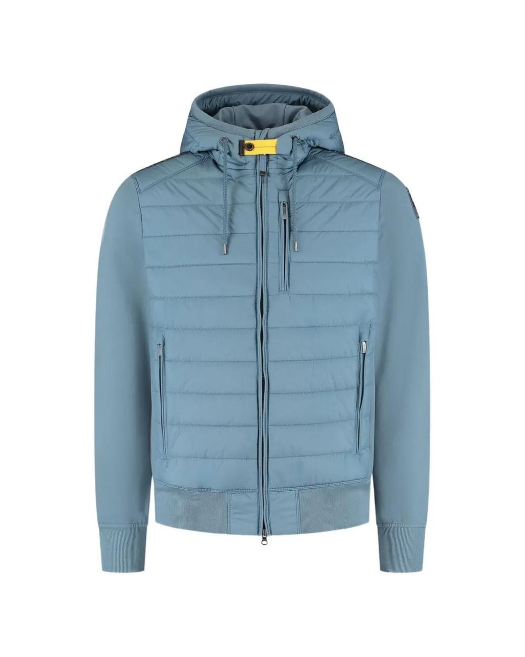 Parajumpers Blue Ivor Quilted Hooded Jacket for men