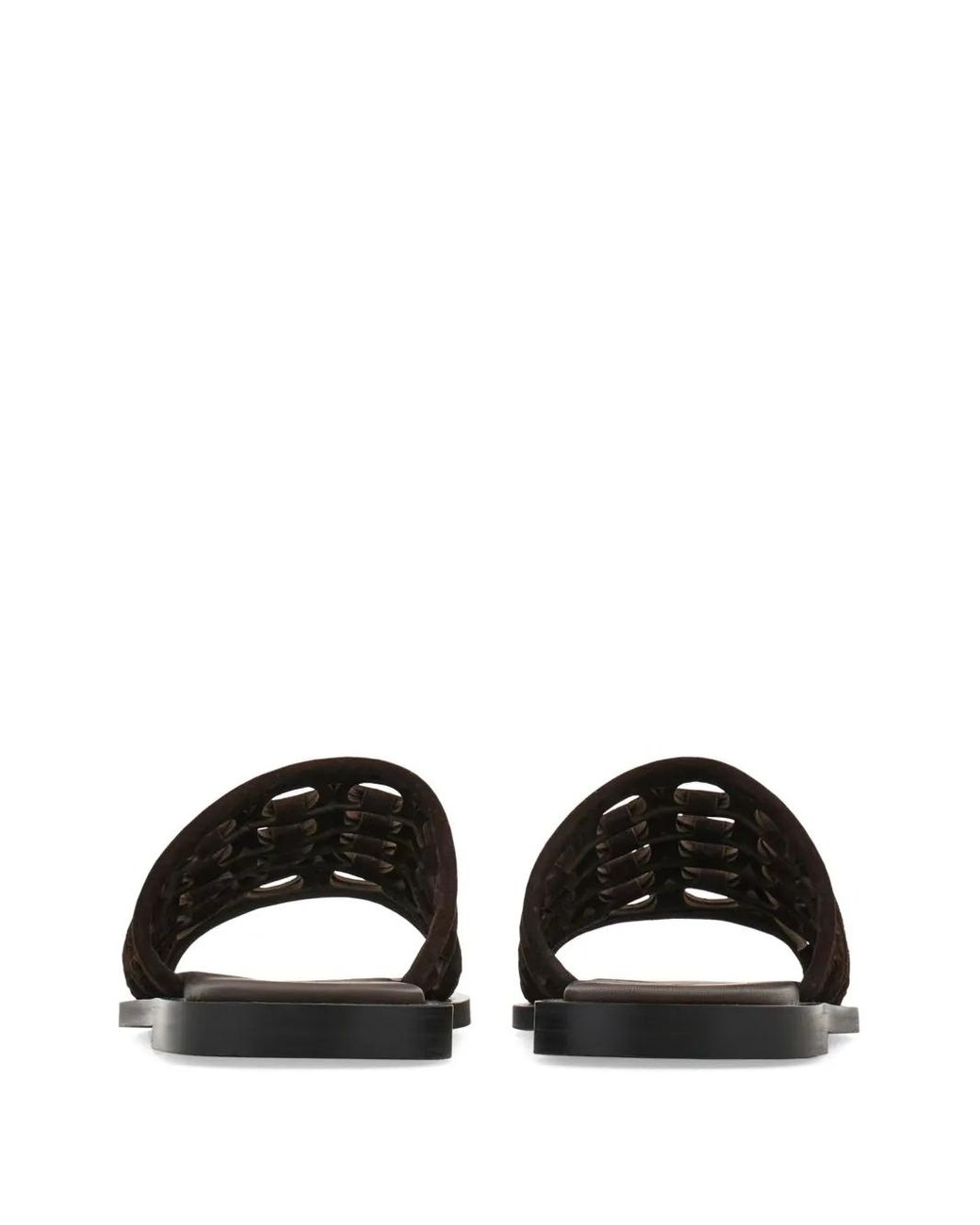 Ferragamo Black Gancini Slides for men