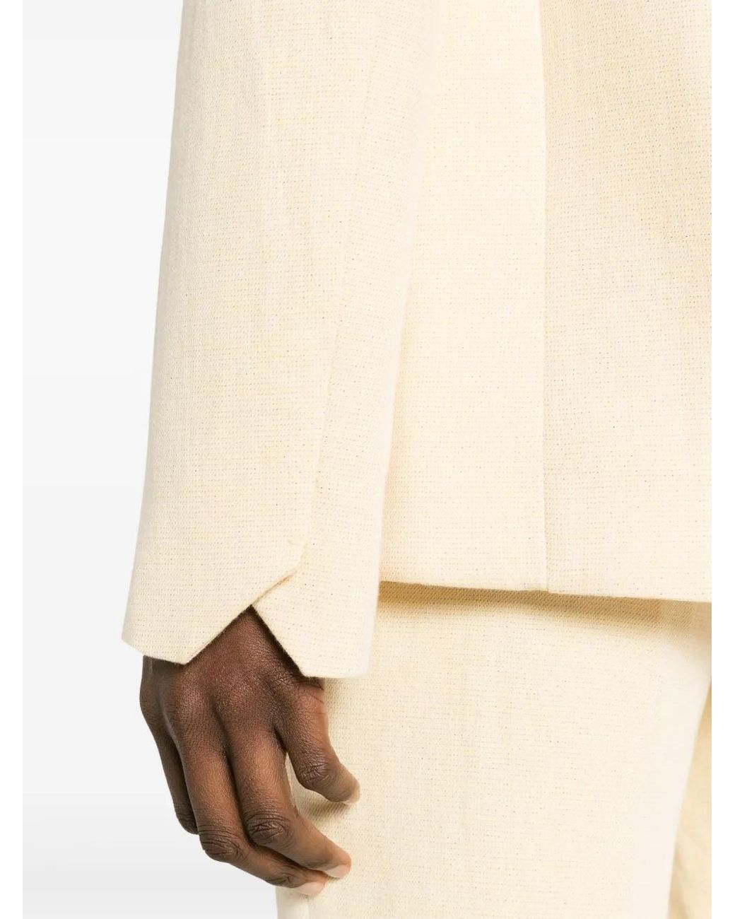 Zadig & Voltaire Natural Very Lurex Single-Breasted Blazer