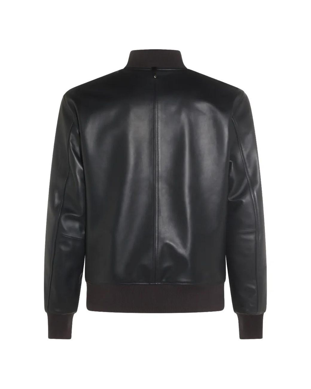 Mackage Black Reversible Leather Bomber Jacket for men
