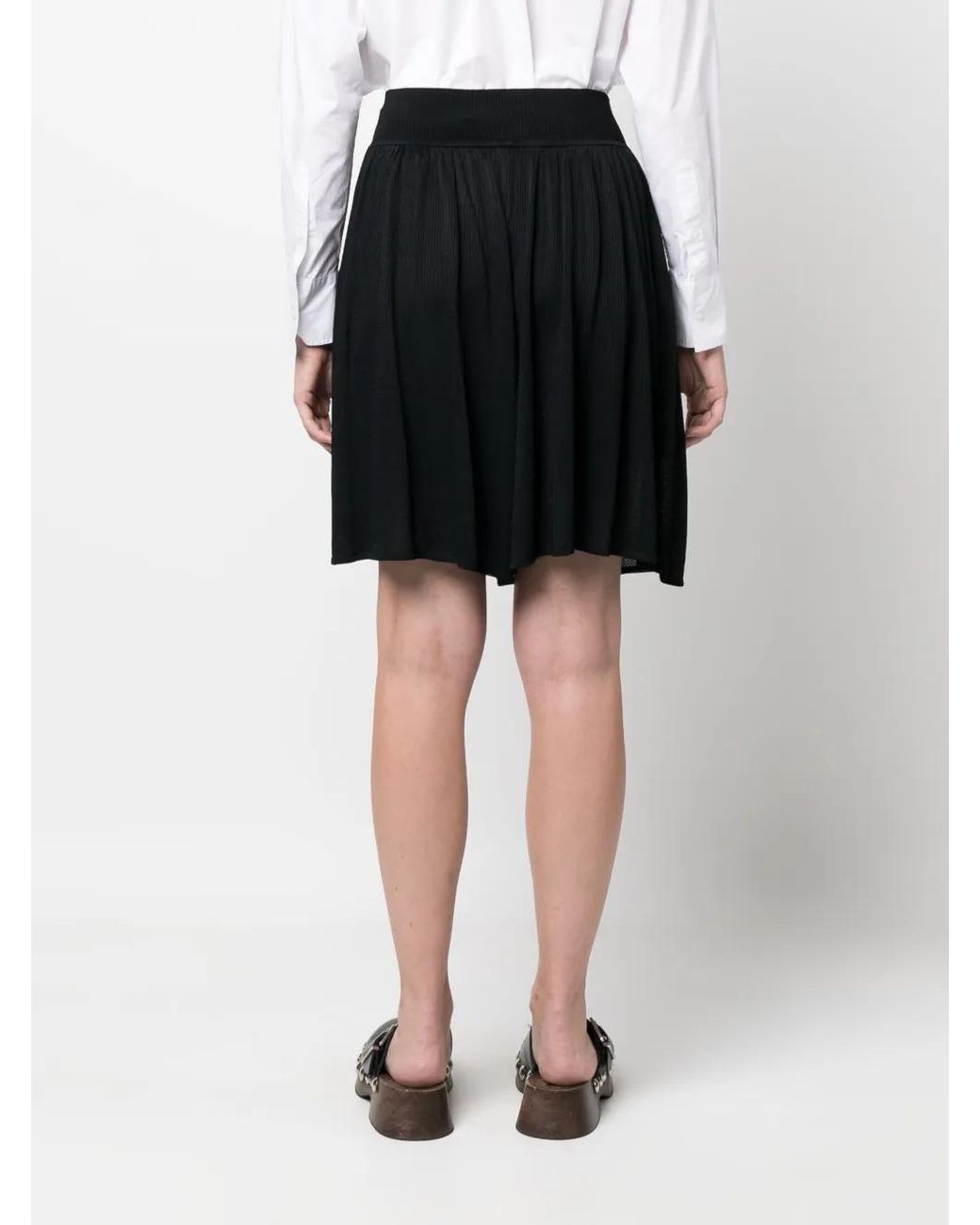 Tory Burch Black Lightweight Knitted Shorts