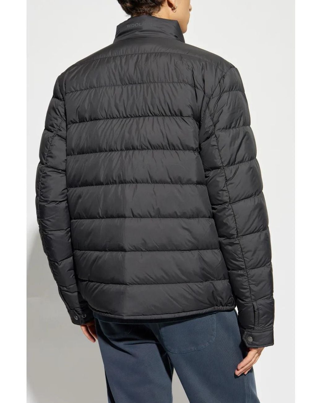 Woolrich Gewatteerd Jack Met Rits in het Gray voor heren