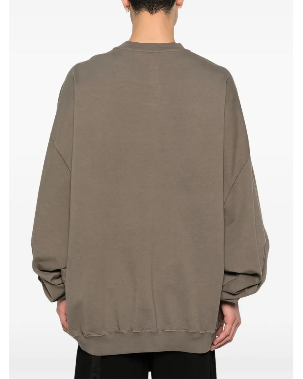 Rick Owens Brown Hun Tie-Detail Sweatshirt for men